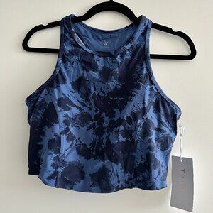 NWT Tavi Active Long Line Bra Size Large Deepwater Tie Dye